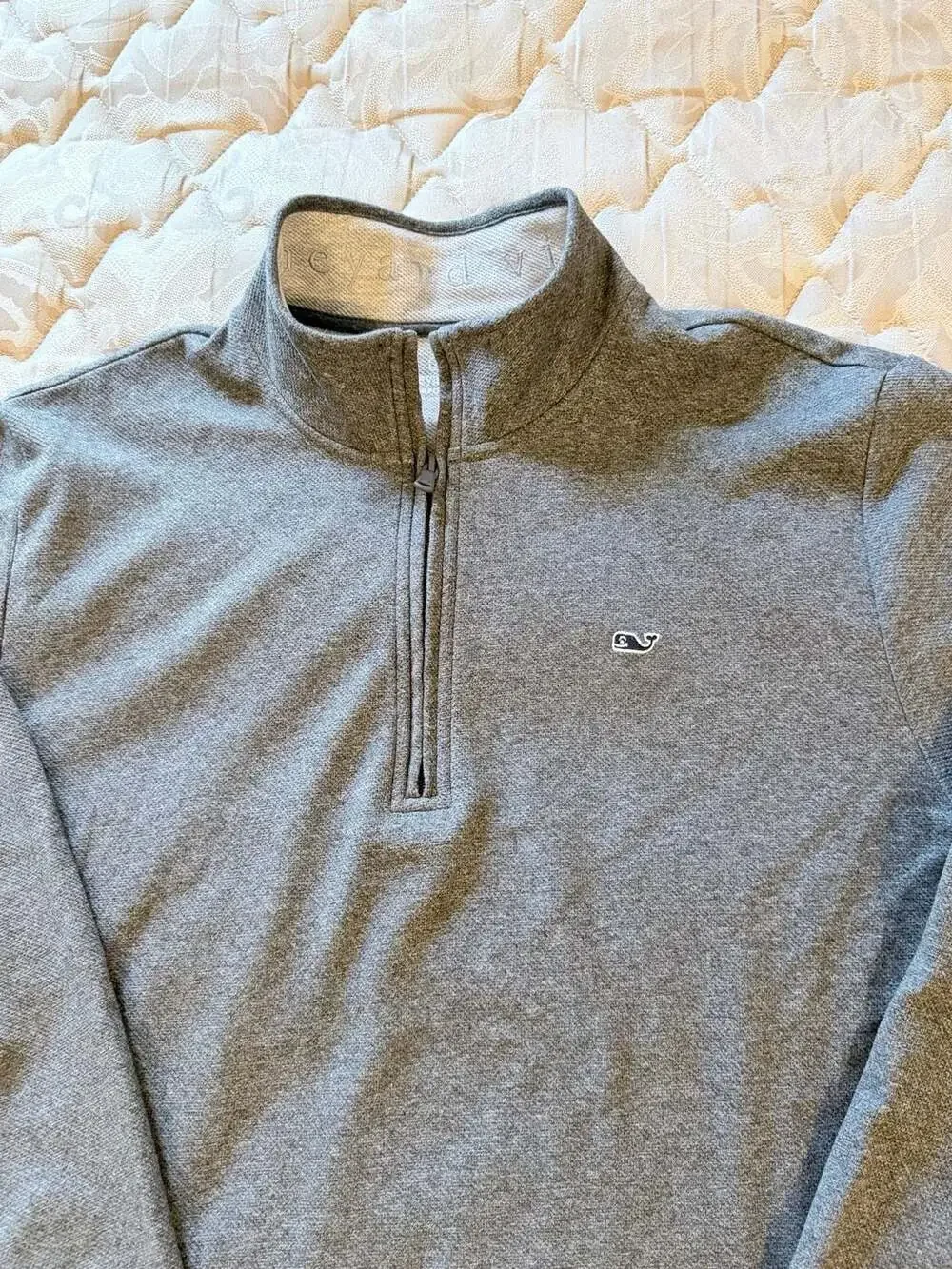Vineyard Vines Performance Quarter-Zip Pullover Gray XL